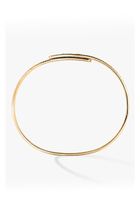Move Noa Full Pavé Bangle in Yellow Gold Size M