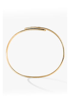 Move Noa Full Pav&eacute; Bangle in Yellow Gold Size M