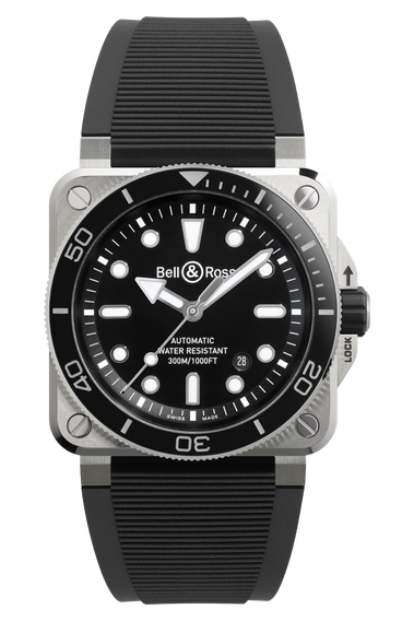 BR-03 Diver Black Steel