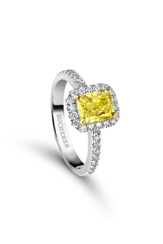 Solitaire Joy Yellow Diamond Ring 1.71 ct.