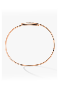 Move Noa Full Pavé SM Bangle in Pink Gold Size S