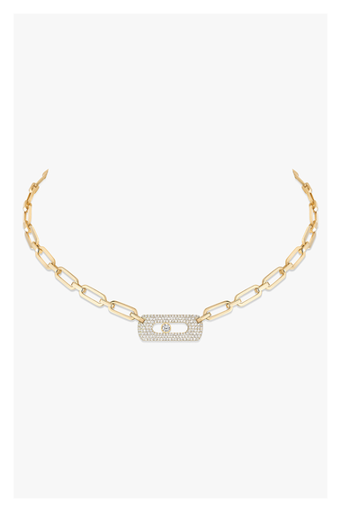 Move Link Chain Neckace in Yellow Gold
