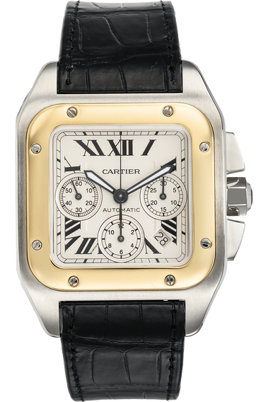 Cartier santos 100 second hand hot sale