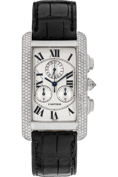 Tank Americaine Chronograph White Gold Quartz