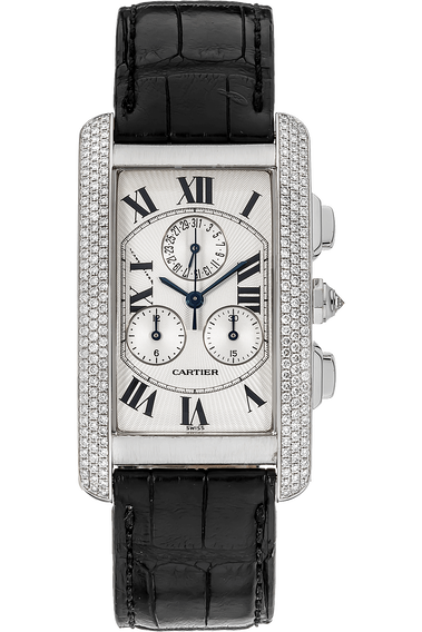 Tank Americaine Chronograph White Gold Quartz