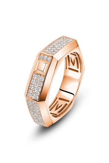Moderniste Pav&eacute; Ring