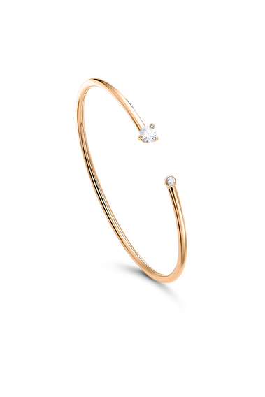 Peekaboo Diamond Bangle - 18K Rose Gold - Bucherer Fine Jewellery