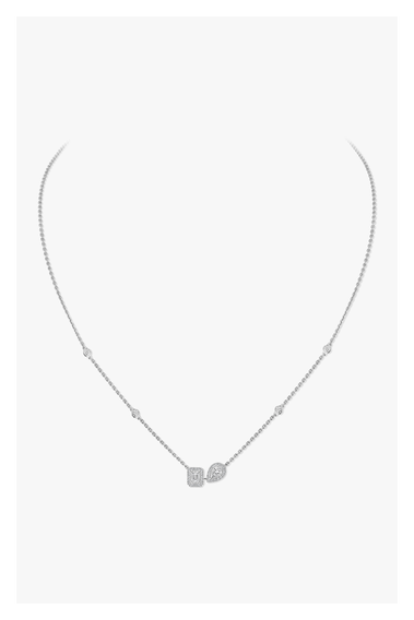 My Twin Necklace in White Gold