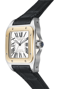 Santos 100 Yellow Gold and Stainless Steel Automatic