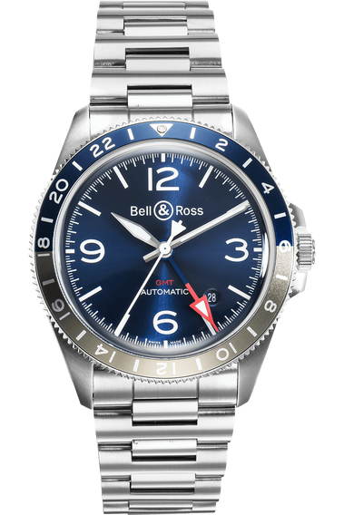 BR V2-93 GMT Stainless Steel Automatic