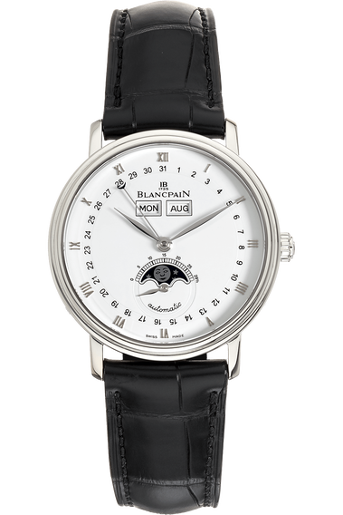 Villeret Complete Calendar Moonphase Stainless Steel Automatic