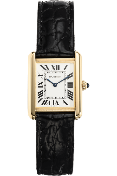 Tank Solo Yellow Gold and Stainless Steel Quartz