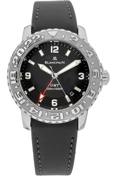 Pre Owned Blancpain Fifty Fathoms Trilogy GMT Stainless Steel Automatic