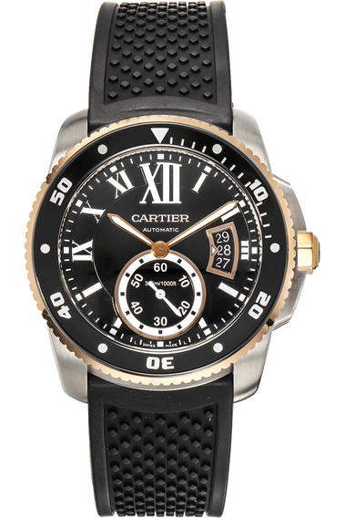 Calibre de Cartier Diver Rose Gold and Stainless Steel Automatic