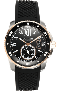 Calibre de Cartier Diver Rose Gold and Stainless Steel Automatic