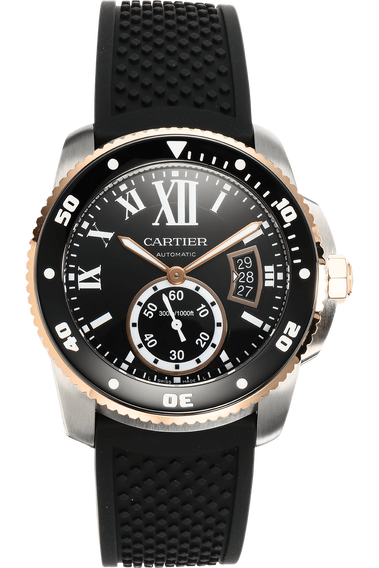 Calibre de Cartier Diver Rose Gold and Stainless Steel Automatic