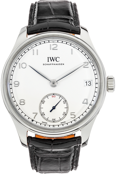 Portuguese Hand Wound Eight Days Stainless Steel Manual