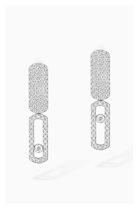 Imperial Move SM Earrings in White Gold