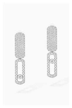 Imperial Move SM Earrings in White Gold