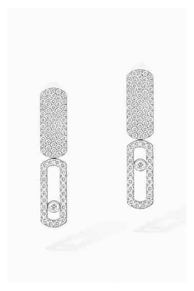 Imperial Move SM Earrings in White Gold