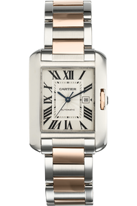 Tank Anglaise Rose Gold and Stainless Steel Automatic
