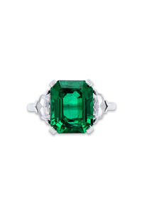 Emerald Cut Emerald Ring