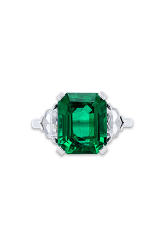 Emerald Cut Emerald Ring