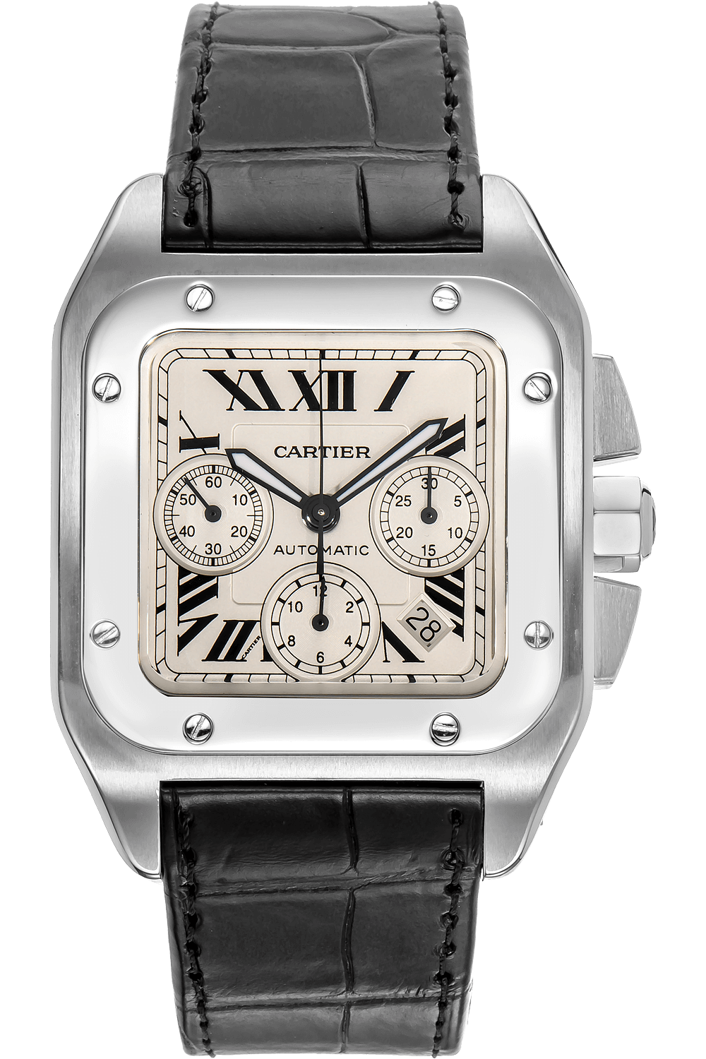 pre owned cartier santos large