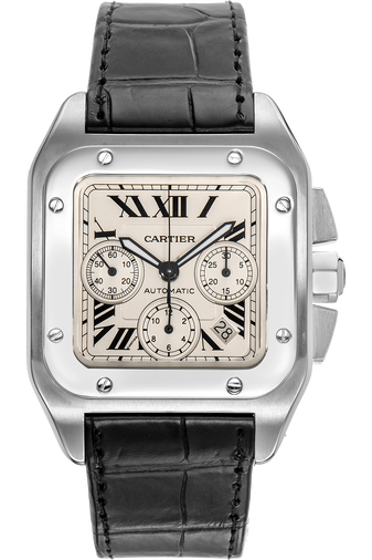 Santos 100 Chronograph Stainless Steel Automatic