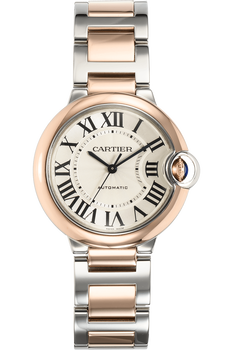 Ballon Bleu Rose Gold and Stainless Steel Automatic