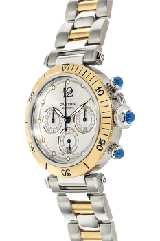 Pasha Chronograph Yellow Gold and Stainless Steel Automatic