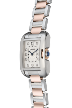 Tank Anglaise Rose Gold and Stainless Steel Quartz