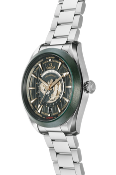 Aqua Terra Co-Axial GMT Worldtimer Stainless Steel Automatic