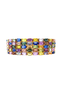 Multi Color Sapphire Bracelet
