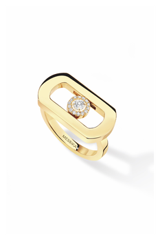 Yellow gold diamond ring So Move