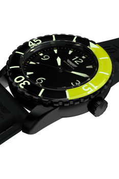 44mm 3-Hand Black IP