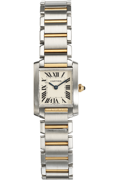 Tank Francaise Yellow Gold and Stainless Steel Quartz