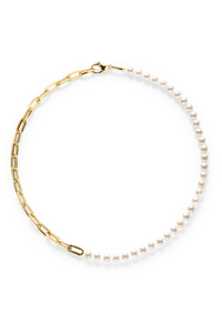 Link Pearl Necklace
