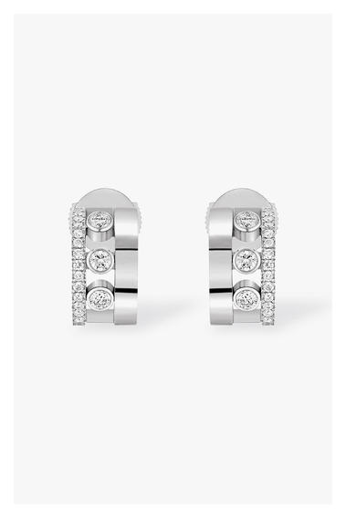 Move Romane Earrings in White Gold