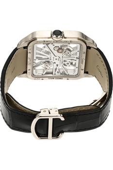 Santos Dumont Skeleton White Gold Manual