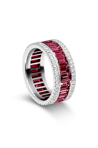 Baguette Love Ruby Ring