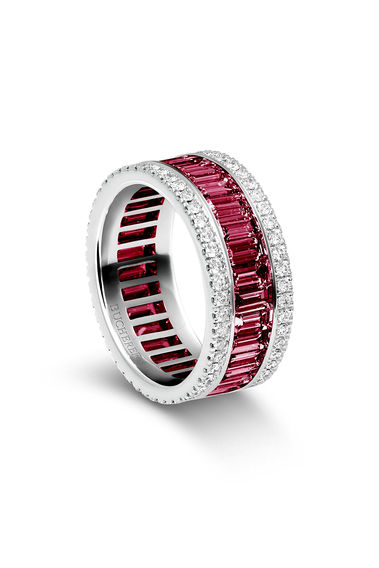 Baguette Love Ruby Ring