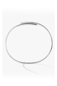 Move Noa Full Pavé SM Bangle in White Gold Size M