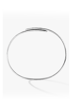 Move Noa Full Pav&eacute; SM Bangle in White Gold Size M