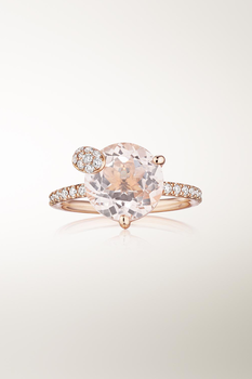 Peekaboo Morganite Ring