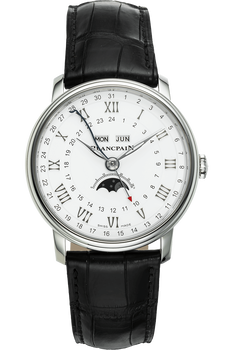 Villeret Complete Calendar Moonphase GMT Stainless Steel Automatic