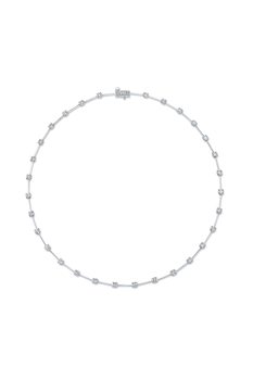 Bar Necklace in White Gold