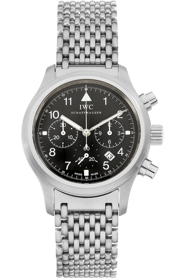 Pre Owned IWC Schaffhausen Pilot s Chronograph Stainless Steel Quartz