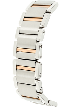 Tank Francaise Rose Gold and Stainless Steel Quartz