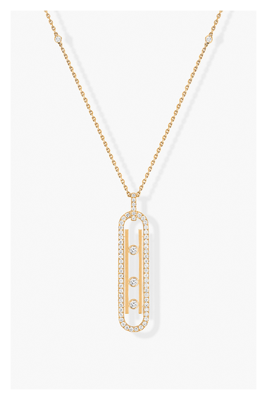 Move 10th Pendant in Yellow Gold